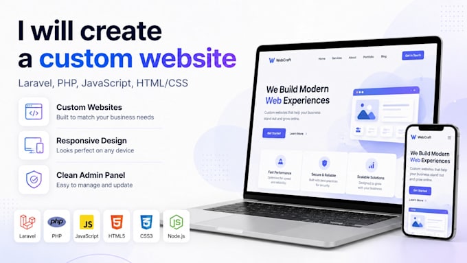 create a custom website