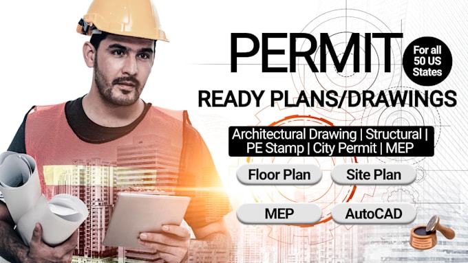 do architectural drawing floor plan mep stamp city permit architectural stamp