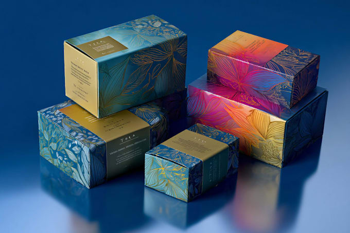 design creative box, pouch and label packaging design