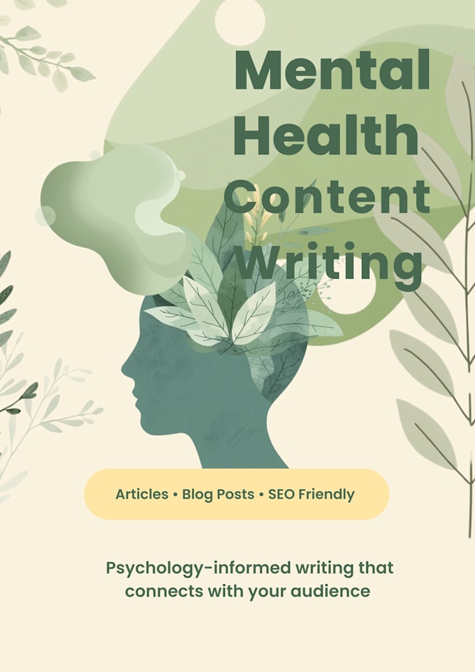 write SEO mental health articles for blogs and coaches