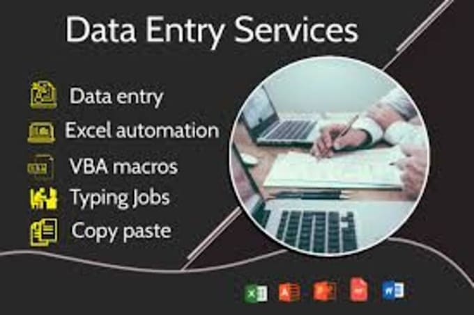 do data entry, copy paste, excle and typing work