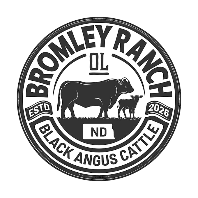 do unique professional awesome cattle farm logo
