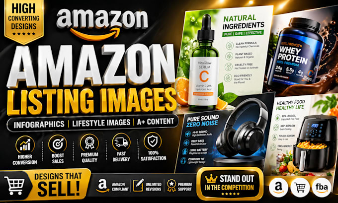 design amazon a plus content and amazon infographic images