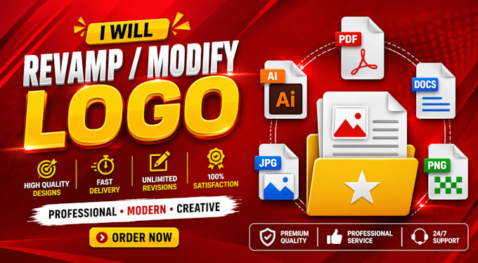 do alter, revamp or modify your existing logo