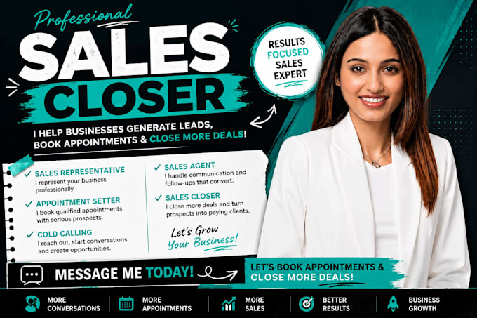 high ticket sales appointment setting sales closer cold calling sales agent