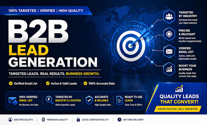do targeted b2b lead generation and verified email list building