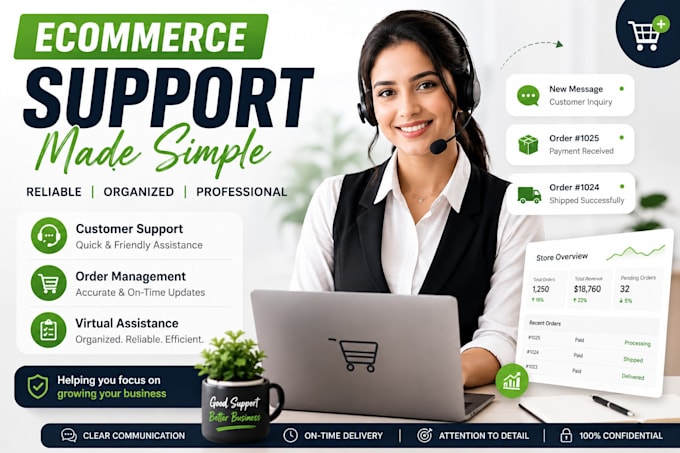 be your ecommerce customer support and virtual assistant