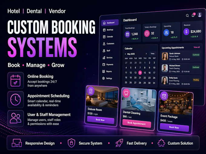 build a custom booking system for your business