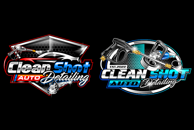 do modern creative auto detailing logo with free source file