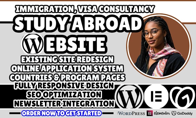 study abroad website, immigration website, visa consultancy website