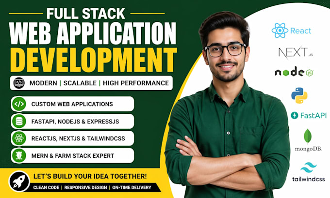build full stack web app using reactjs, nextjs, django, supabase, mern and PHP