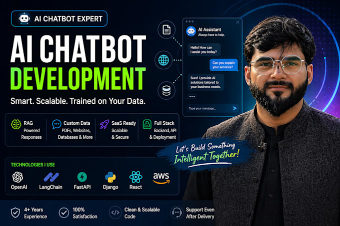 build ai chatbot trained on your data for website or saas