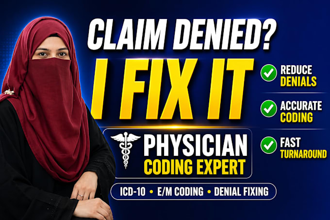 fix denied claims with expert icd 10 and e m coding as a physician