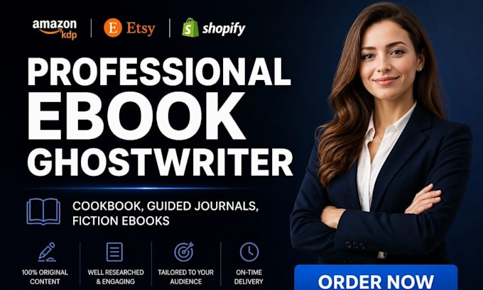 ghostwrite your self help workbook, guided journal, cookbook, nonfiction ebook
