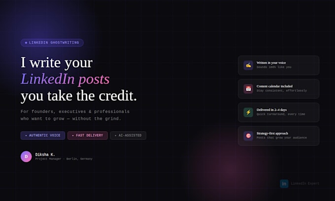 write product content strategist for founders and executives