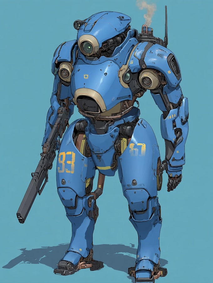 draw high quality mecha concepts