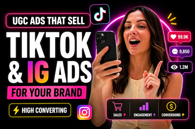 Create high converting tiktok or instagram ugc ads for your brands by ...