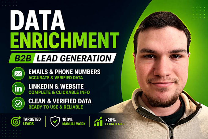data enrichment, data cleaning and b2b lead generation
