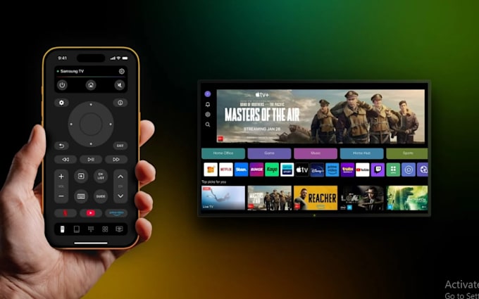 develop roku tv remote and media casting app for iphone