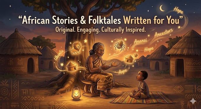 write african inspired stories and folktales