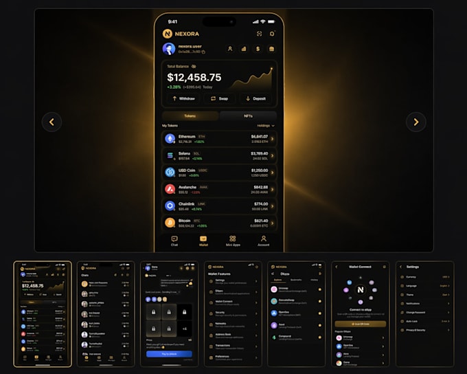 build a decentralized crypto wallet chat app with multi chain