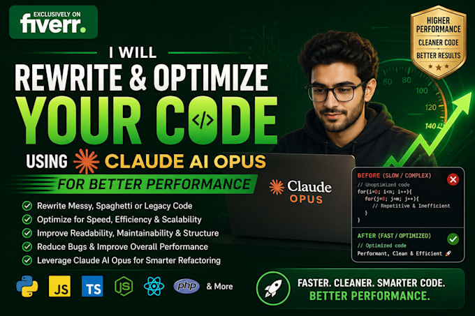 rewrite and optimize your code using claude ai opus for better performance