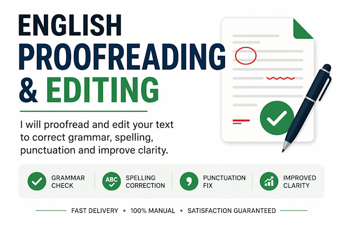 proofreading and editing for grammar and clarity