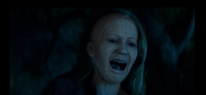 create vfx horror shot, scary creature, vfx animation, video compositing, cgi