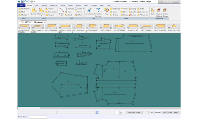 do clothing pattern making and grading using gerber accumark