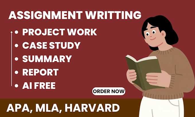 write assignment work, project work for college and university