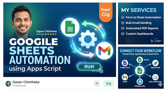 automate google sheets and tasks using app script