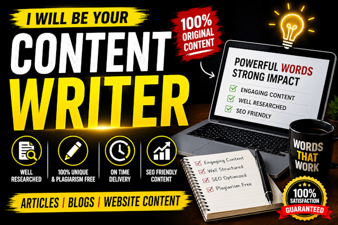 write SEO friendly blog articles and website content