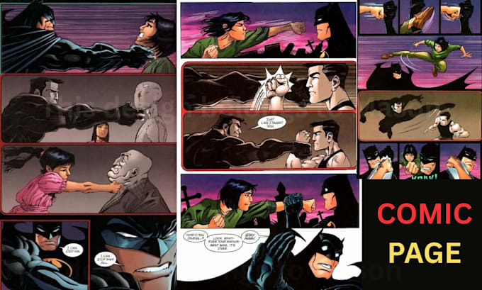 draw professional comic page illustration and comic book art