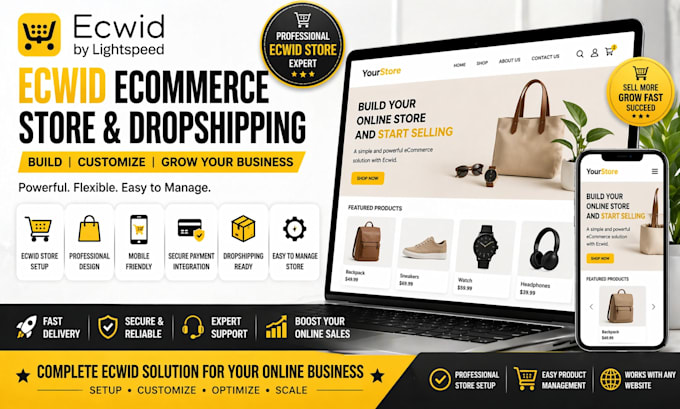 create ecwid ecommerce store dropshipping store