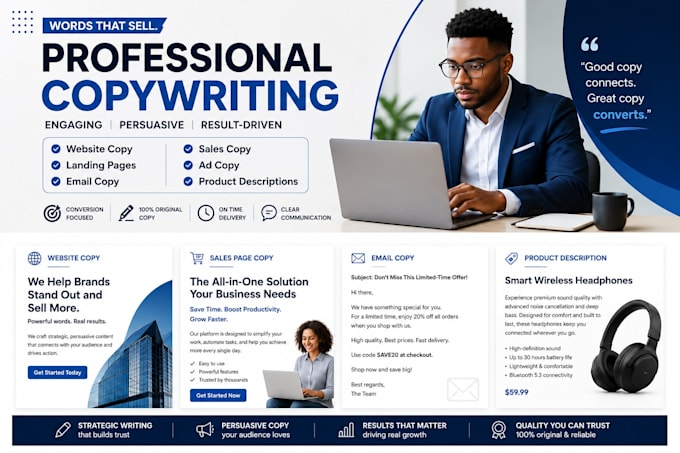 write professional and persuasive copy that converts