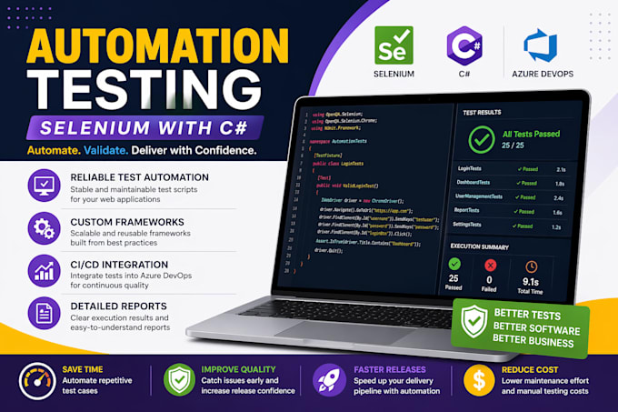 build an automation framework for UI and API testing
