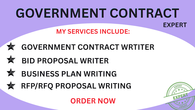 find rfp, write government contract bid proposal , rfi , rfq grant proposal