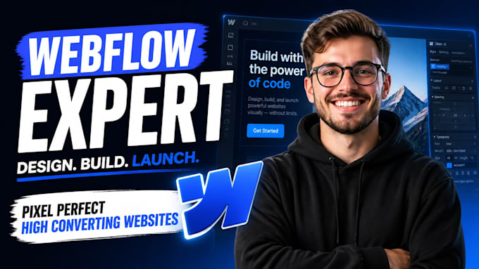 design or develop webflow website as a webflow expert