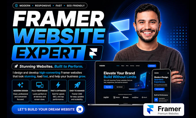 build framer website framer landing page create framer website