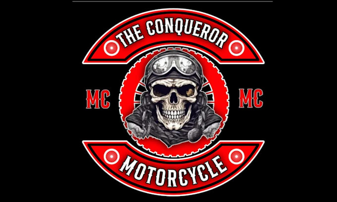 mc kutte logo design, biker patch back design
