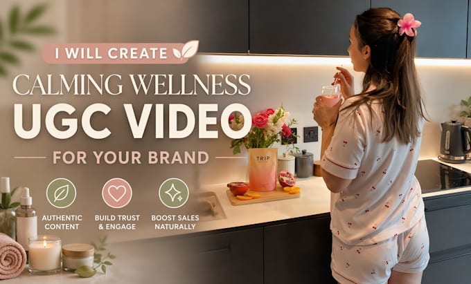 create calming wellness ugc video for your brand