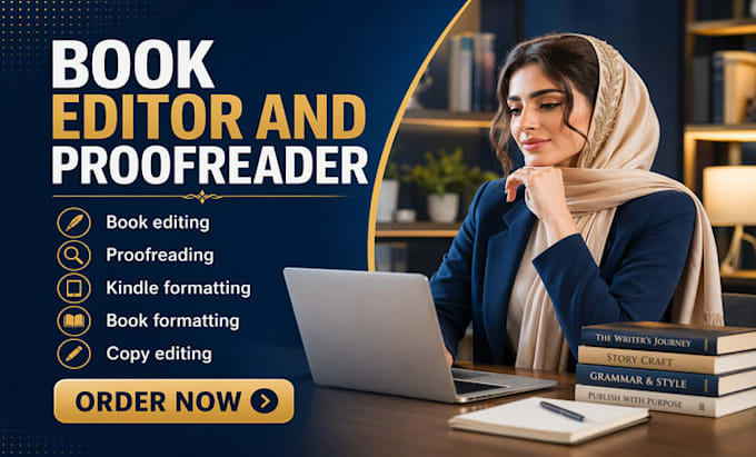 edit, proofread, and format your book for kindle and print
