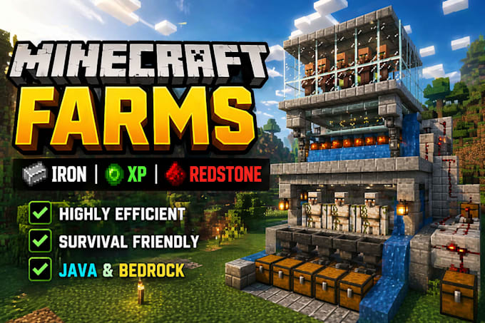 build efficient minecraft farms