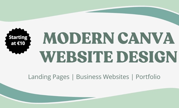 create a canva website design for you