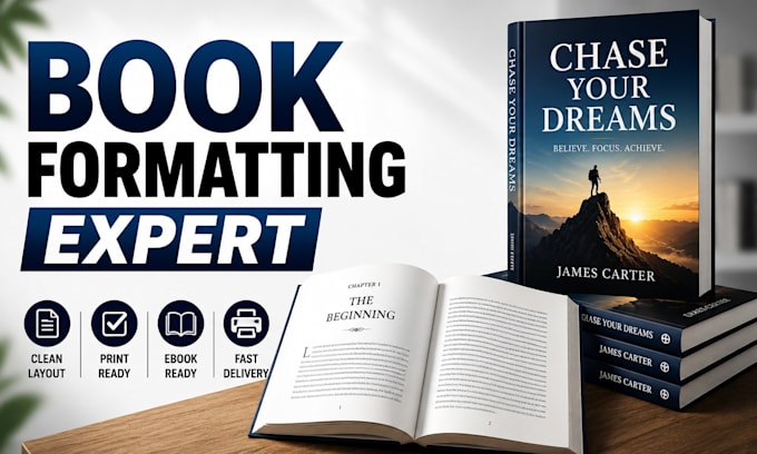 format and design books for print and kindle
