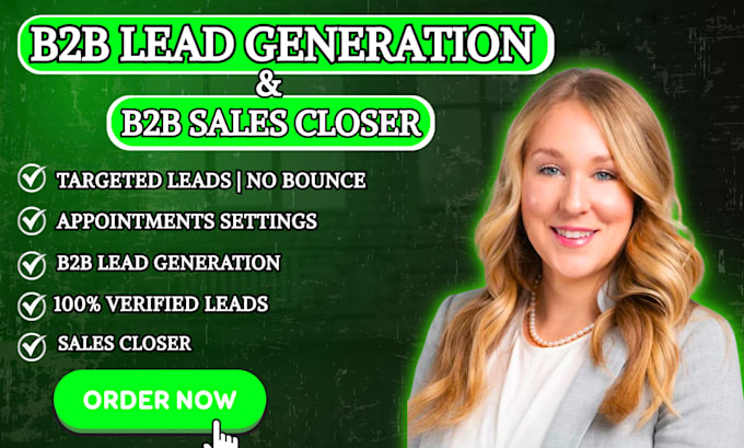 sales closer, sales representative, b2b lead generation and high ticket sale rep