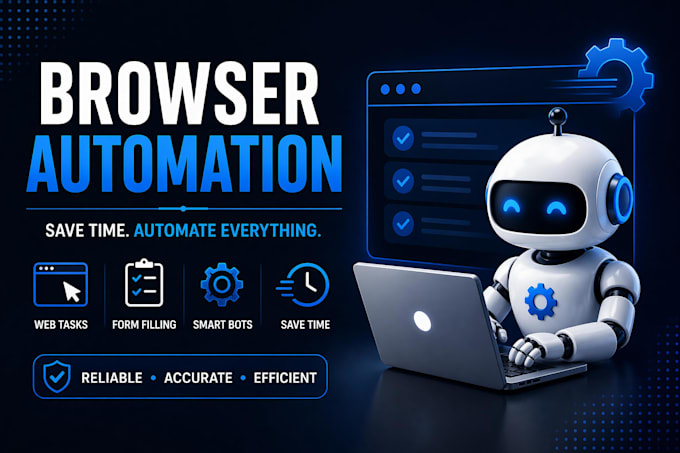 automate browser tasks using python selenium or playwright