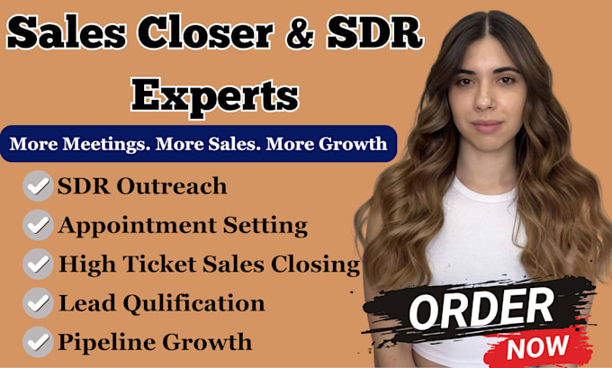 be your b2b high ticket sales closer sdr appointment setter sales representative
