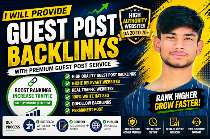provide high authority guest post backlinks with premium guest post service