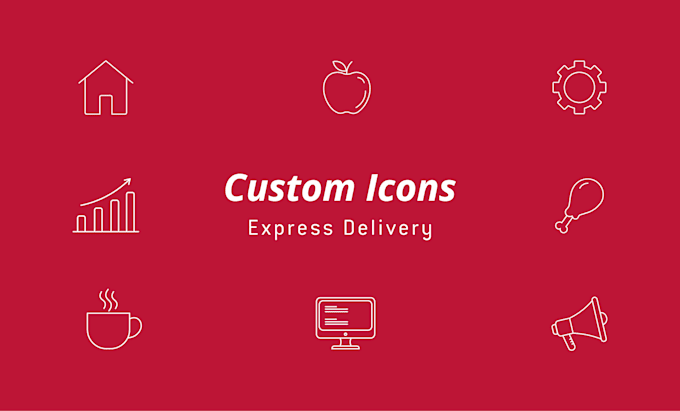 design custom line icon set